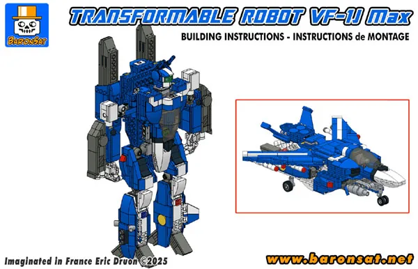 Valkyrie VF-1J Max building instructions moc Lego